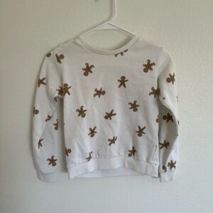 Forever 21 Cream Sweatshirt with Gingerbread Design